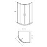 Chrome Lucie 8mm Quadrant Shower Enclosures - 2 Sizes