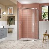 Chrome Lucie 8mm Offset Quadrant Shower Enclosure - 1200mm (L) x 800mm (W)
