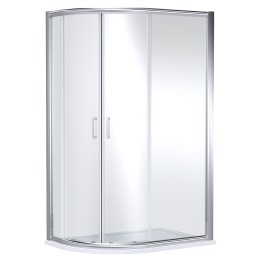 Chrome Lucie 8mm Offset Quadrant Shower Enclosure - 1200mm (L) x 800mm (W)