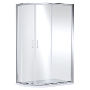 Chrome Lucie 8mm Offset Quadrant Shower Enclosure - 1200mm (L) x 800mm (W)