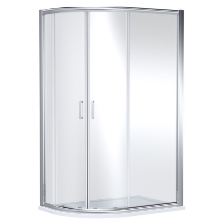 Chrome Lucie 8mm Offset Quadrant Shower Enclosure - 1200mm (L) x 800mm (W)