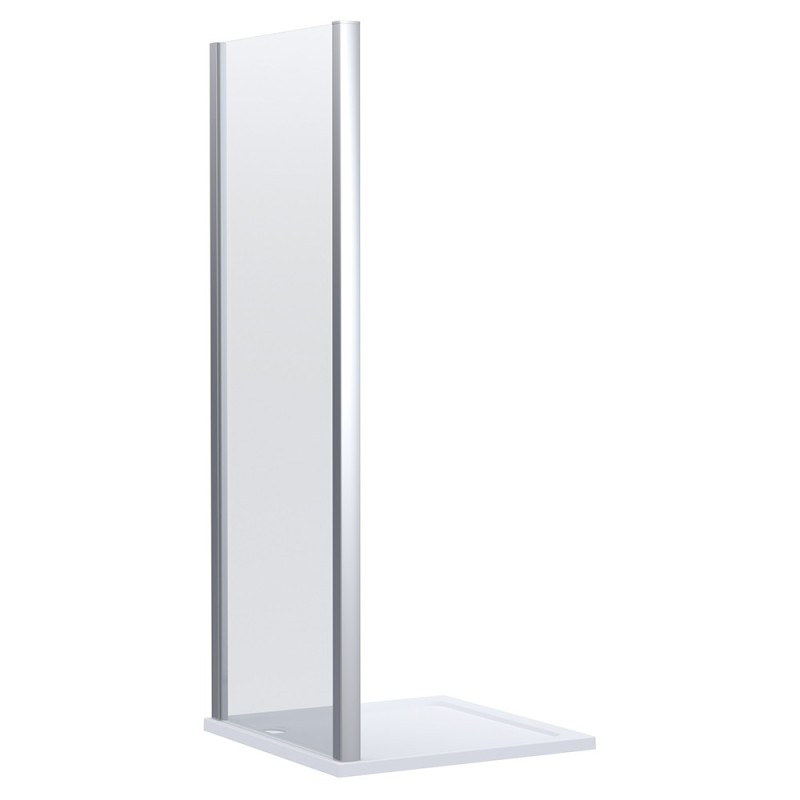 800mm to 1000mm (w) Lucie Chrome 8mm Side Panels for Shower Enclosures - 3 Sizes