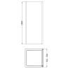 800mm to 1000mm (w) Lucie Chrome 8mm Side Panels for Shower Enclosures - 3 Sizes