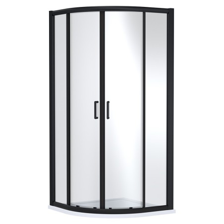 Matt Black Lucie 8mm Quadrant Shower Enclosures - 2 Sizes