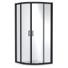 Matt Black Lucie 8mm Quadrant Shower Enclosures - 2 Sizes Matt Black Lucie 8mm Quadrant Shower Enclosures - 2 Sizes
