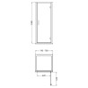 Brushed Brass Lucie 8mm Hinged Shower Doors 800mm or 900mm (w)