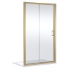 Brushed Brass Lucie 8mm Single Sliding Shower Doors 1200mm to 1700mm (w) - 3 Sizes
