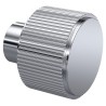Chrome Fluted Round Knob - 30mm (w) x 30mm (h) x 30mm (d) Chrome Fluted Round Knob - 30mm (w) x 30mm (h) x 30mm (d)