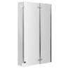 Chrome Square Hinged Shower Bath Screen 760mm(w) x 1400mm(h) - 5mm Glass Chrome Square Hinged Shower Bath Screen 760mm(w) x 1400mm(h) - 5mm Glass