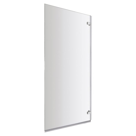 Chrome Square Hinged Bath Screen 782mm(w) x 1410mm(h) - 5mm Glass