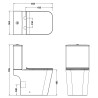 Orlen Rimless Close Coupled Open Back Toilet & Slim Soft Close Seat