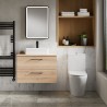 Fenton Rimless Close Coupled Open Back Toilet & Slim Soft Close Seat