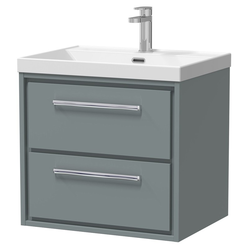 Lille 600mm Wall Hung Double Drawer Vanity Units