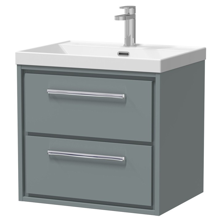 Lille 600mm Wall Hung Double Drawer Vanity Units