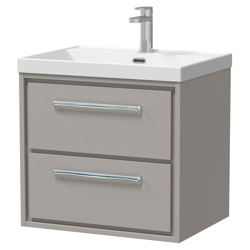Lille 600mm Wall Hung Double Drawer Vanity Units
