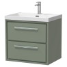 Lille 600mm Wall Hung Double Drawer Vanity Units