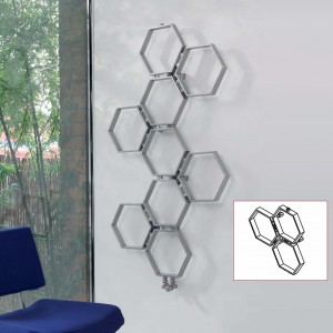 Aeon "Honeycomb" Designer Brushed Stainless Steel Radiator (4 Sizes)