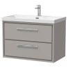 Lille 800mm Wall Hung Double Drawer Vanity Units