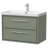 Lille 800mm Wall Hung Double Drawer Vanity Units