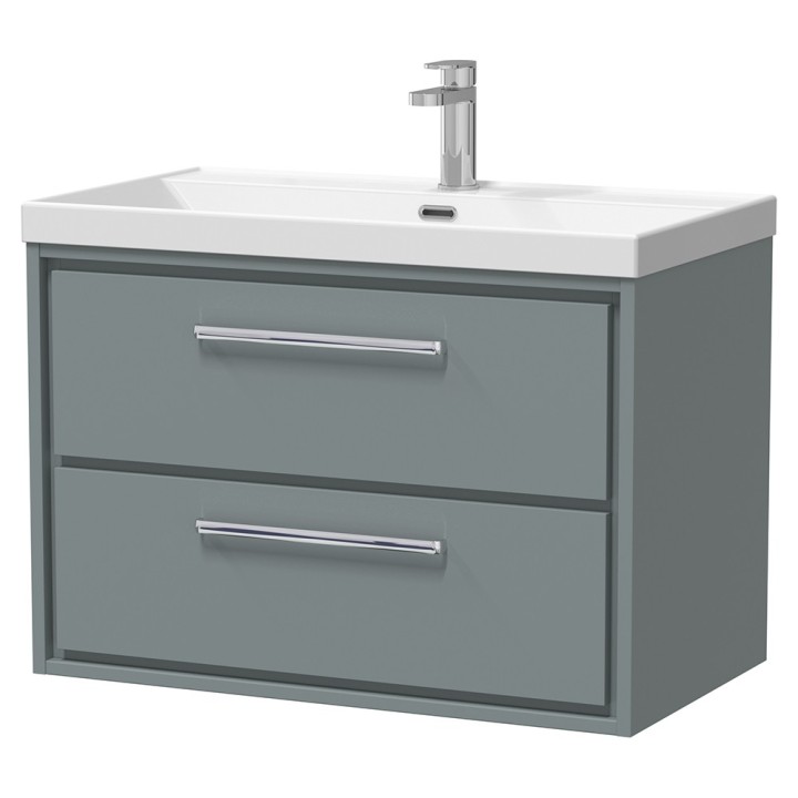 Lille 800mm Wall Hung Double Drawer Vanity Units