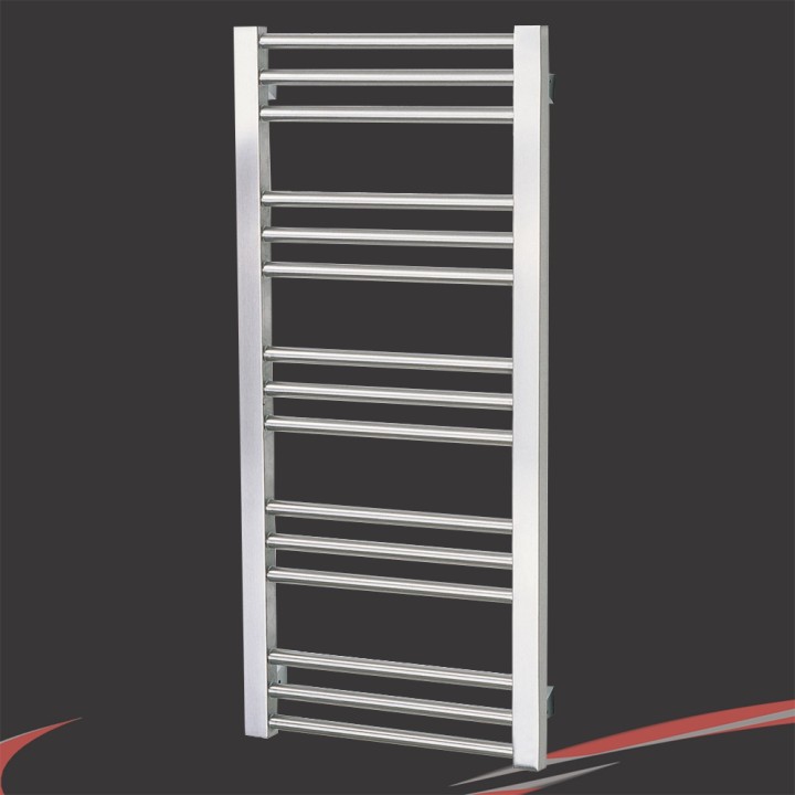 Aeon "Zenith" Designer Brushed Stainless Steel Towel Rails (2 Sizes)