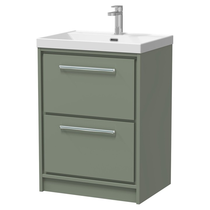 Lille 600mm Freestanding Double Drawer Vanity Units