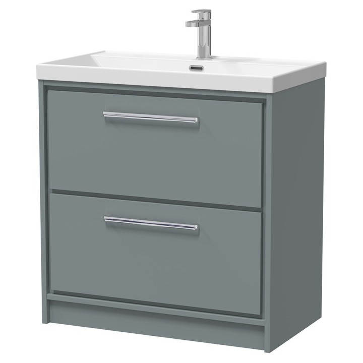 Lille 800mm Freestanding Double Drawer Vanity Units