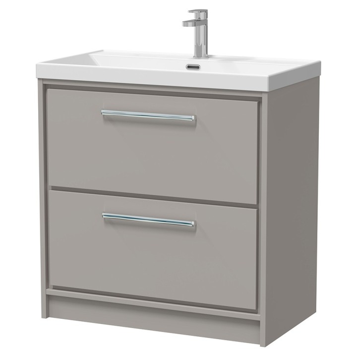 Lille 800mm Freestanding Double Drawer Vanity Units