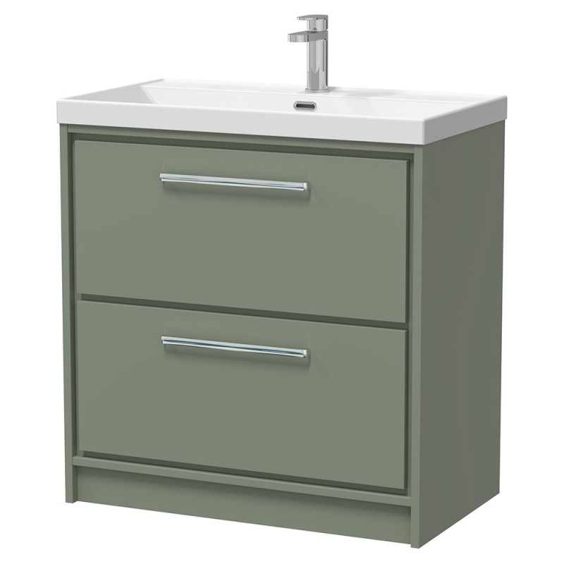 Lille 800mm Freestanding Double Drawer Vanity Units