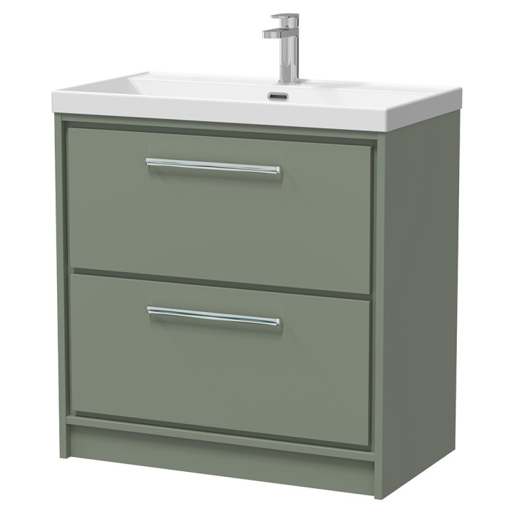 Lille 800mm Freestanding Double Drawer Vanity Units