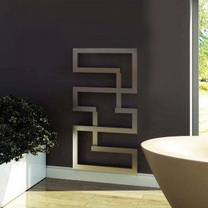 Aeon Maze Designer Brushed Stainless Steel Towel Rail / Radiators (2 Sizes)
