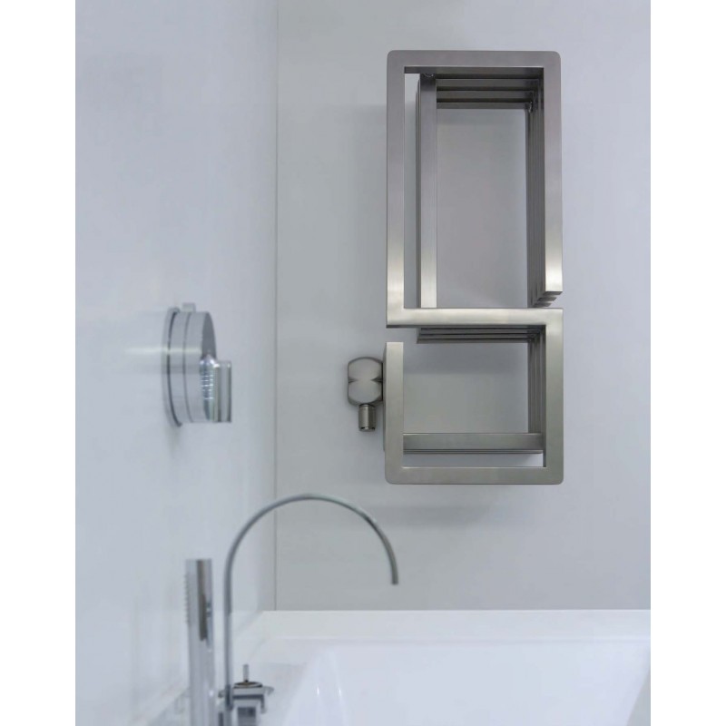 Aeon "S-Type" Designer Brushed & Polished Stainless Steel Towel Rails (2 Sizes)