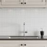 Denver White Kitchen Splashback Tile Effect - Fibo - 10x10cm Square Tiles