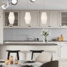 London Medium Grey Kitchen Splashback Tile Effect - Fibo - 10x10cm Square Tiles