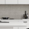 Grey Sahara Kitchen Splashback Tile Effect - Fibo - 10x30cm Rectangular Tiles