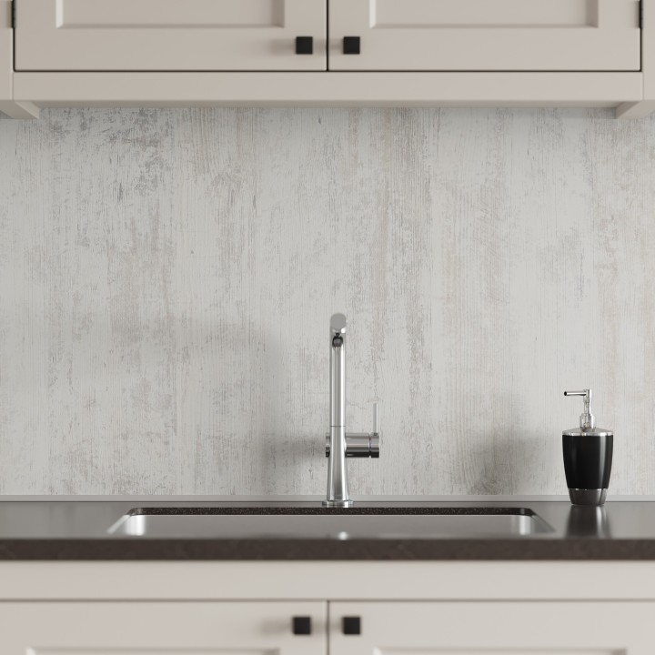 Shabby Chic Kitchen Splashback - Fibo - Rustic Effect