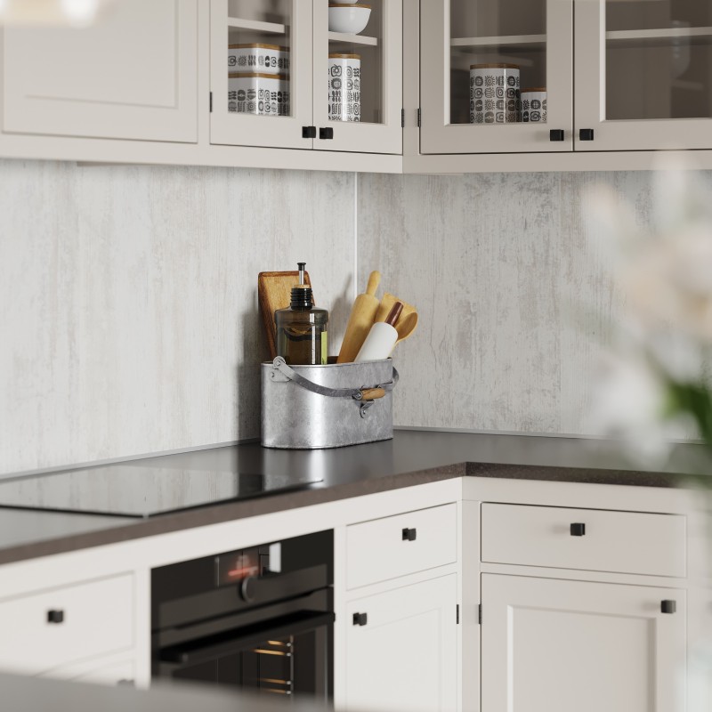 Shabby Chic Kitchen Splashback - Fibo - Rustic Effect