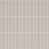 Warm Grey Kitchen Splashback Tile Effect - Fibo - 4x20cm Vertical Tiles