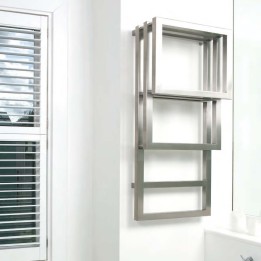Aeon "Bosporus" Designer Brushed Stainless Steel Towel Rails