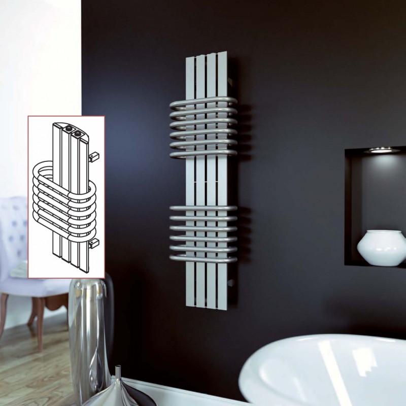 Aeon "Bolero" Designer Brushed Stainless Steel Towel Rails (3 Sizes)