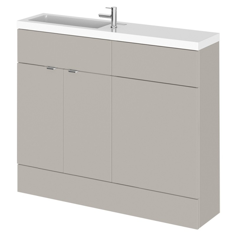 Fusion 1000mm Slimline Freestanding WC Combination Vanity Units