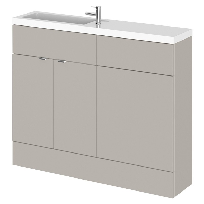 Fusion 1100mm Slimline Freestanding WC Combination Vanity Units