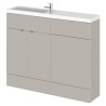 Fusion 1100mm Slimline Freestanding WC Combination Vanity Units