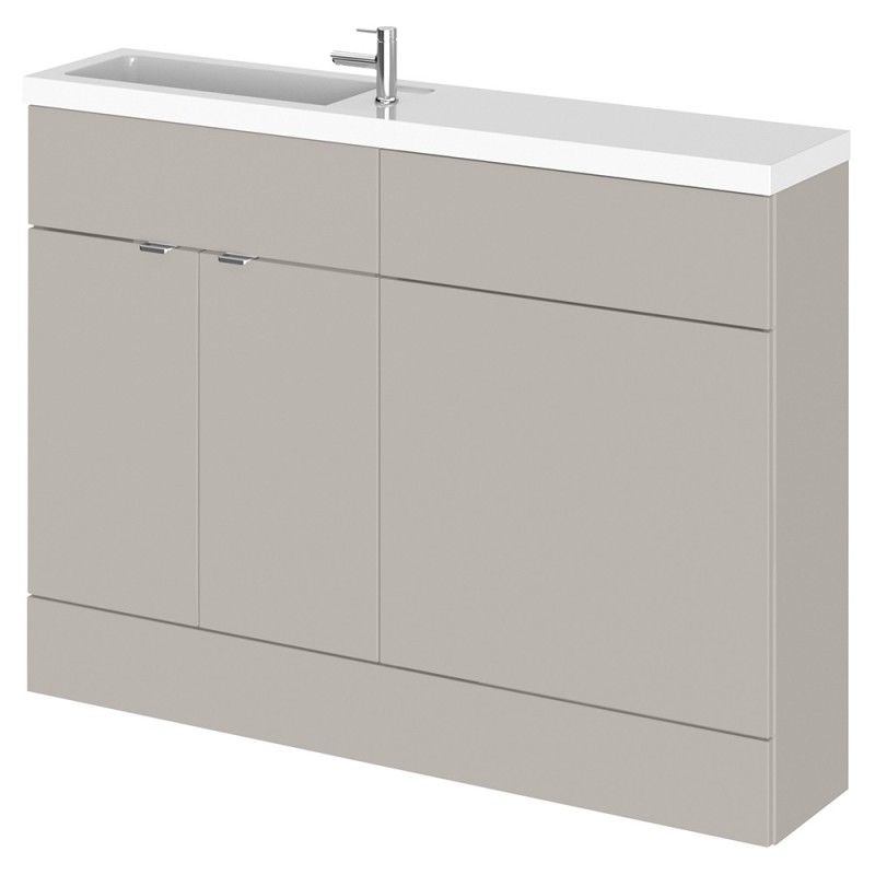 Fusion 1200mm Slimline Freestanding WC Combination Vanity Units