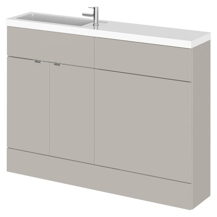 Fusion 1200mm Slimline Freestanding WC Combination Vanity Units