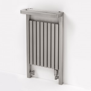 Aeon Gallipoli Designer Brushed OR Polished Stainless Steel Floor Standing Towel Rail / Radiators (3 Sizes)