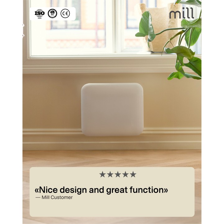 250W Mill Designer Electric Steel Panel Heater