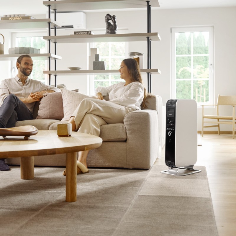 1500W WIFI Enabled Mill Electric Oil-Filled Vertical Free Standing Heater