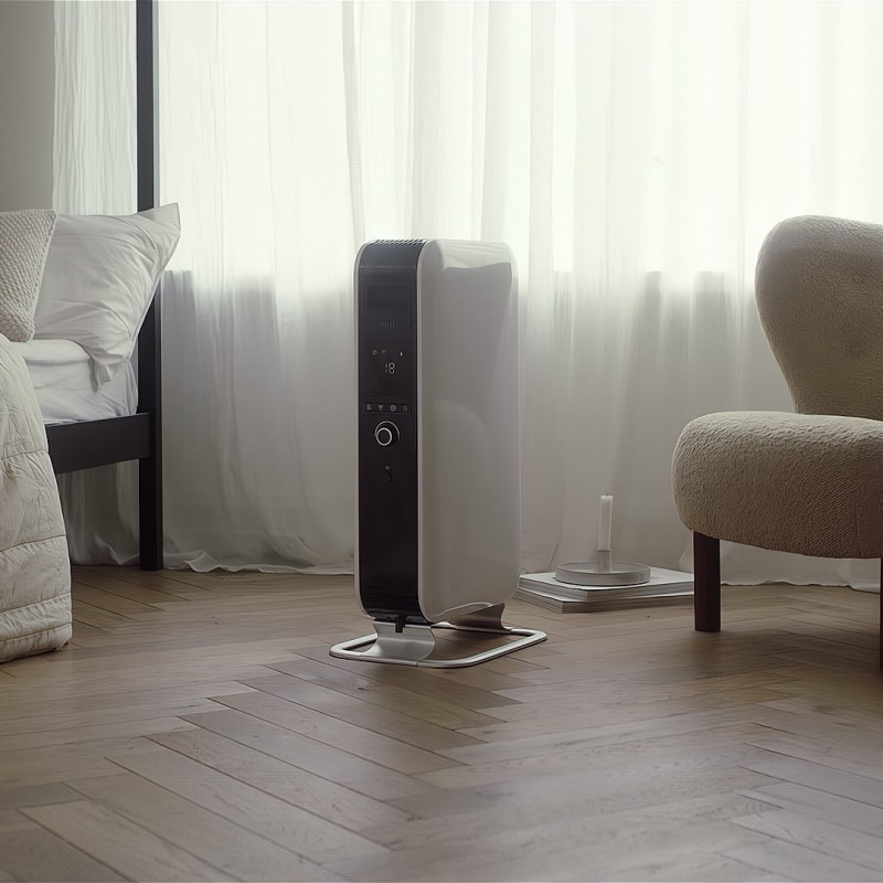 2000W WIFI Enabled Mill Electric Oil-Filled Vertical Free Standing Heater