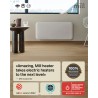 700W Mill Designer Electric WiFi White Panel Heater